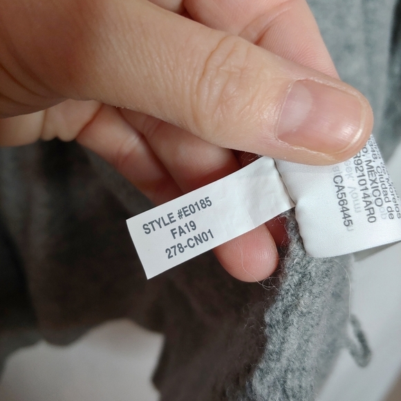 Madewell Ryder Cardigan Sweater Longline Heather Gray Medium M E0185 Wool Alpaca - Picture 7 of 9